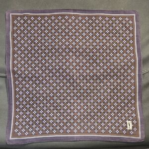 Vintage Yves Saint Laurent Floral Pattern Pocket Square